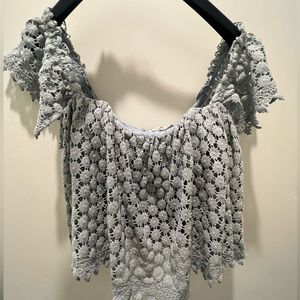 Tularosa off the shoulder lace top